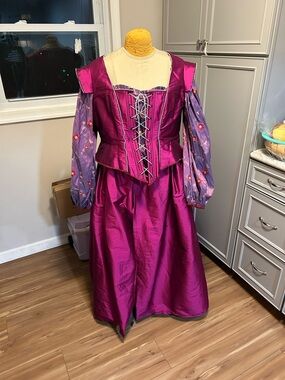Theater Quality Magenta Renaissance Corset 2pc Dress Size 18/20